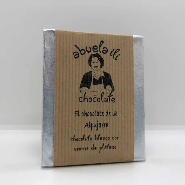 Chocolate blanco con plátano