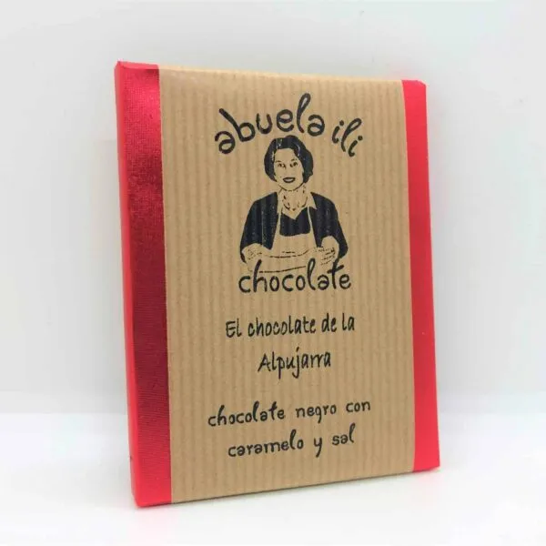 Chocolate negro con caramelo y sal