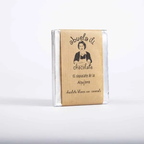 Chocolate blanco con caramelo