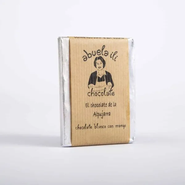 Chocolate blanco y mango