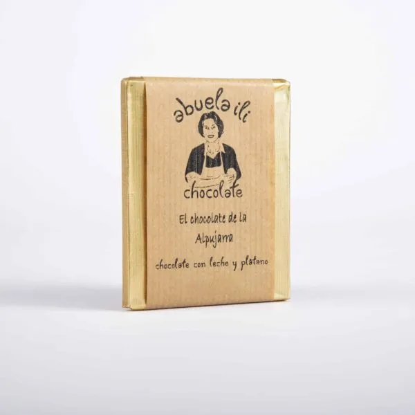 Chocolate con leche y plátano