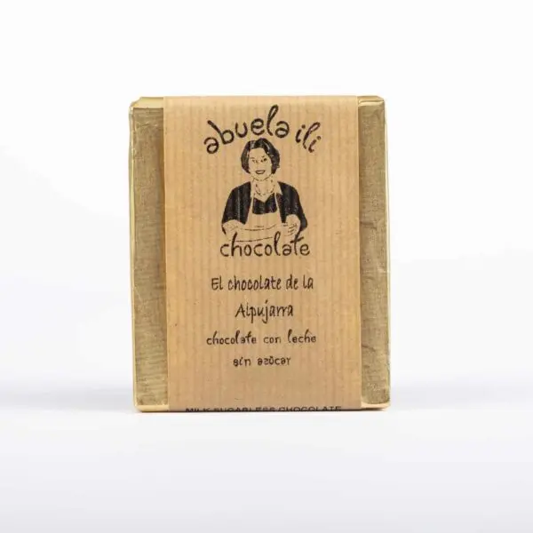 chocolate con leche sin azúcar artesanal abuela ili