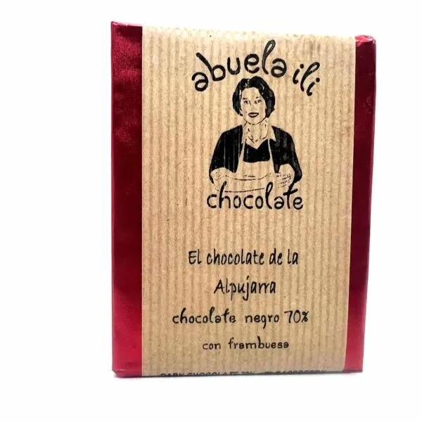 Chocolate negro con frambuesa